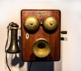 Vintage retro phone object, Belgium, 1900, Bell Telephone MFG Company