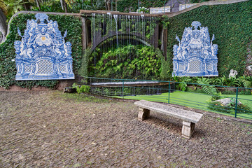 Jardim tropical garden, Monte palace, Funchal, Madeira, vacation on a flower island