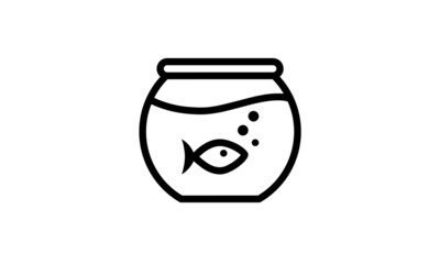 Pet icon outline style with white background eps 8 perfect pixel 