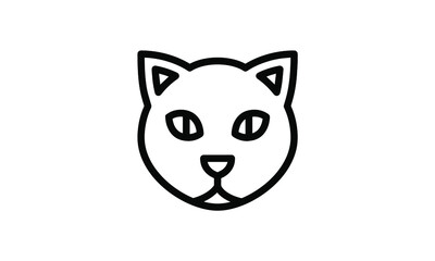Pet icon outline style with white background eps 8 perfect pixel 
