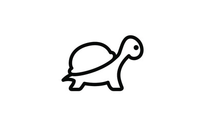 Pet icon outline style with white background eps 8 perfect pixel 