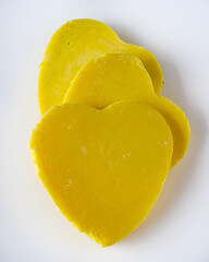 handmade soap on a white acrylic background