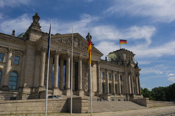 Obraz premium facade of the reichstag in berlin