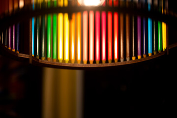 Lamp shade made with pencils - Powered by Adobe
