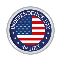 Independence day seal stamp