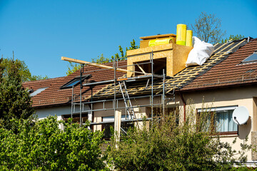Dachgaube im Bau