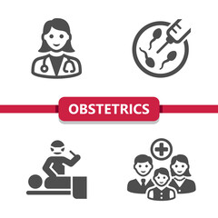 Obstetrics And Gynecology Icons