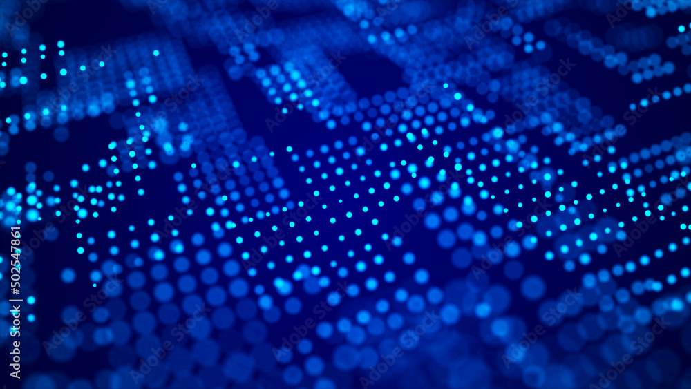 Poster abstract digital background science technology networks big data link 3d rendering.