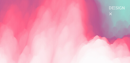 Abstract background with dynamic effect. Creative design poster with vibrant gradients. Vector illustration for advertising, marketing, presentation. Mobile screen.