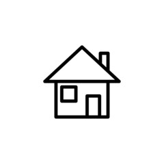 Home Icon Vector Isolated on White Artboard 