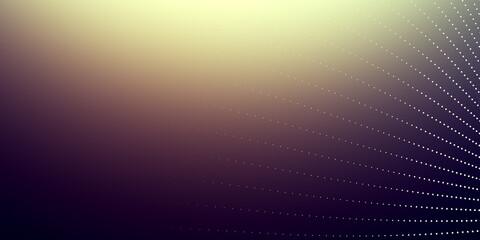 Abstract colorful digital particles wave with bokeh and light background, 3d render wave line dot background, line wave light glowing effect particular background