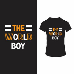 The world boy t shirt design