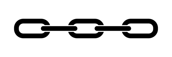 Simple Chain Icon. Vector Image.