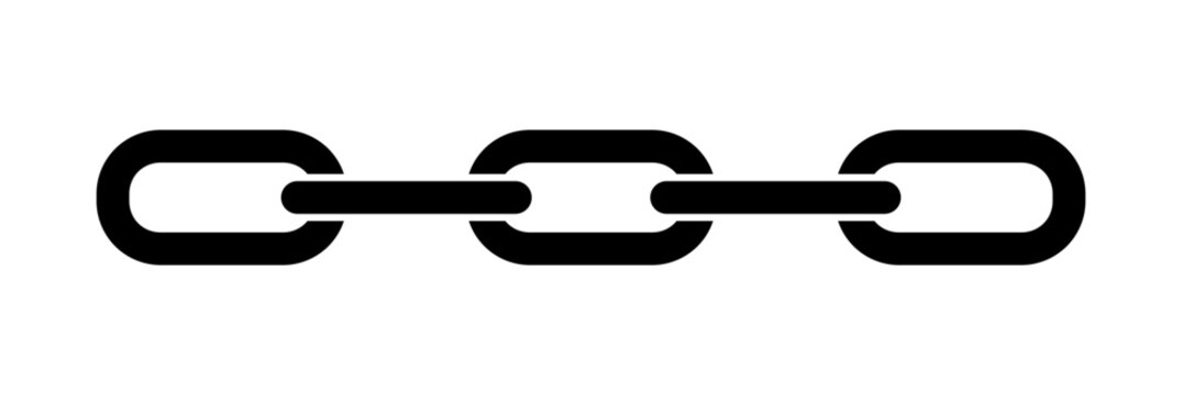 Simple Chain Icon. Vector Image.