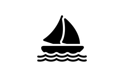 water transportation icon with white background