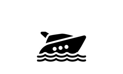 water transportation icon with white background