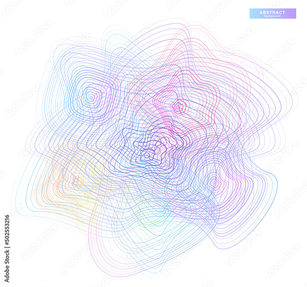 Poster abstract tech digital future shapes vector background isolated on