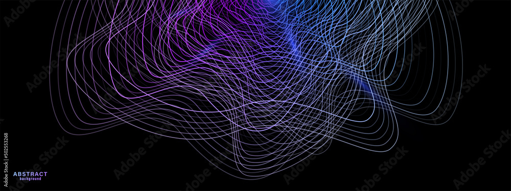 Aufkleber abstract tech digital future shapes vector background. technology 3d