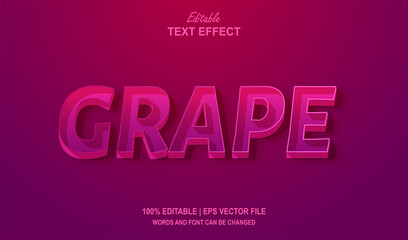 Grape Fruit Editable Text Effect Style