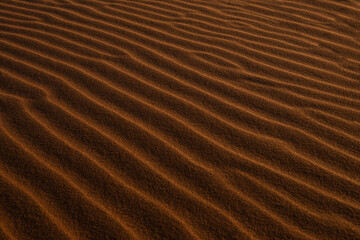 Wavy sand texture background in Namib desert 