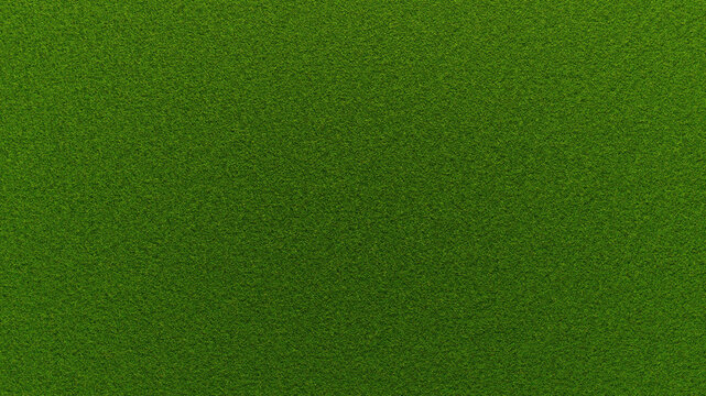 Grüner kurzer Rasen für Fußball von oben als Textur