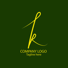 monogram letter K abjad