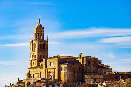Church in town Santa Maria del Campo, Spain.