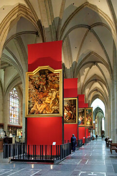 Paintings of Peter Paul Rubens in the Cathedral of Our Lady in Antwerp, Belgium