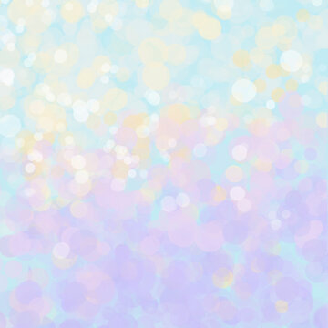 Background with very light faint colorful pastel party bubbles with subtle whites, purples, blues, yellows and pinks