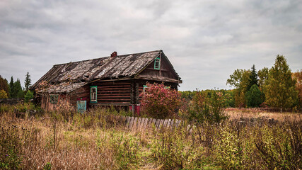 Fototapeta premium abandoned village houses