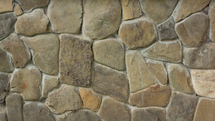 Stone wall, very strong and large stone.