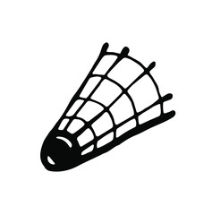 Shuttlecock. Vector clipart. 
Isolated on transparent background
