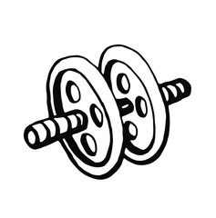 Gym roller.  Vector clipart. 
Isolated on transparent background