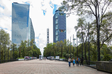 Mexico City, CDMX, Mexico, OCT 21 2021, Chapultepec Park Entrance