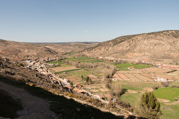 Fototapeta na wymiar Panoramical picture of Albarracin's valley