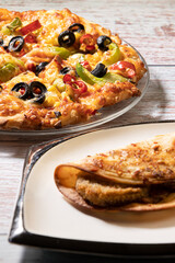 pizza on a plate