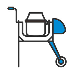 Icon Of Concrete Mixer