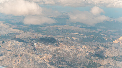 Fototapeta premium landscape mountain view plane