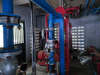 Pupe line and valve in industrial hydrant system