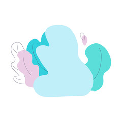 Wavy green shrubs semi flat color vector object. Full sized item on white. Outdoor plants. Backyard garden decor. Simple cartoon style illustration for web graphic design and animation