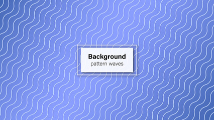 Background pattern waves white, shadow and background blue vector