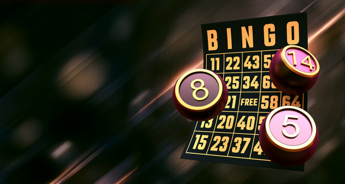 casino bingo 3d render 3d rendering illustration 
