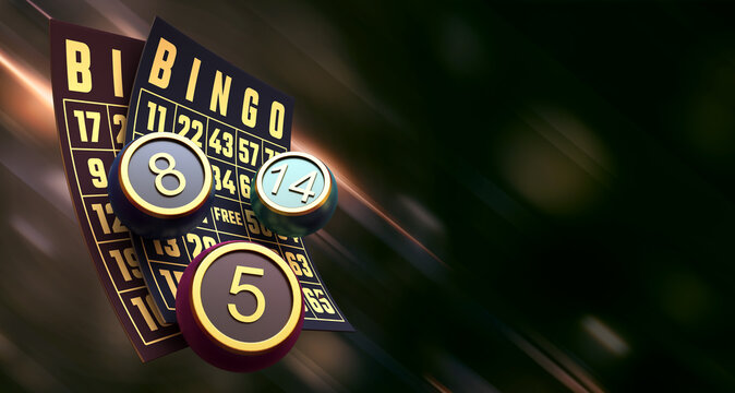 casino bingo 3d render 3d rendering illustration 
