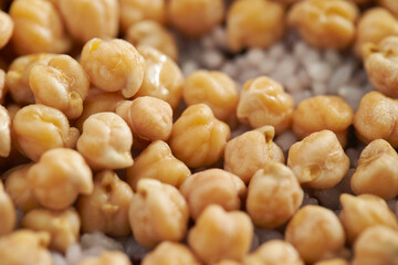 Chickpea rice in a cast iron pot