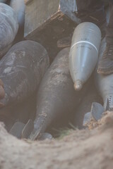 Disposal of Russian unexploded ordnance by the Chernihiv pyrotechnic squad