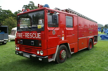 Fototapeta na wymiar British fire engine, fire appliance 