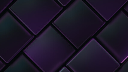 Square elements. Purple green gradient. Decorative backdrop, wallpaper