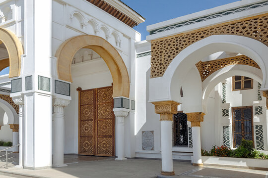 Facade of medieval Muslim mosque