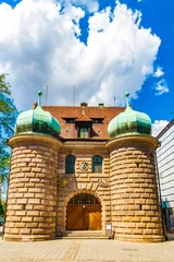 Toller Blick auf das ehemalige Zeughaus von Nürnberg, ein in den Jahren 1588/89 von Hans Dietmayer erbauter Portalbau. Nach seiner Zerstörung im Zweiten Weltkrieg wurde es 1954/55 wieder aufgebaut. © H-AB Photography