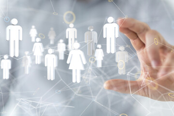 Global network. Blockchain. 3D illustration. Neural networks and artificial intelligence. Abstract